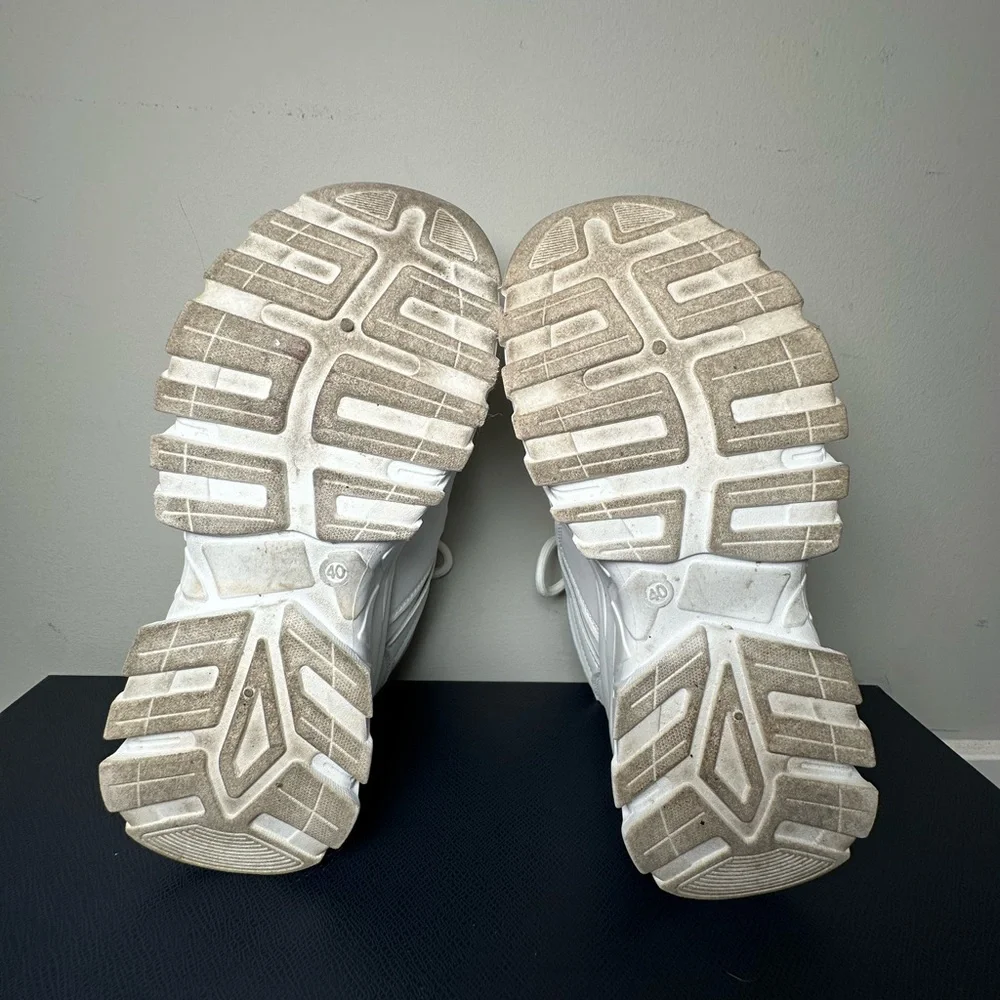 White Platform Chunky Sneakers - Picture 6 of 8